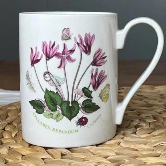 Portmeirion Other - Vintage Portmeirion Botanic Garden Cyclamen Repandum Coffee Cup Purple Flowers‎